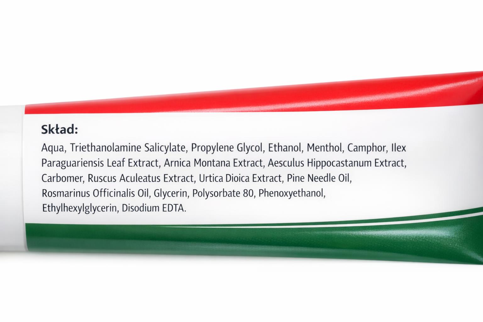 Zdjęcie etykiety produktu Stadiopasta z wypisanym składem